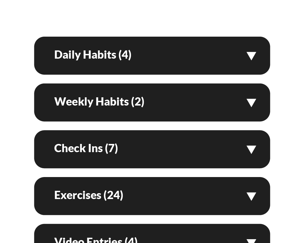 Organize & group progress metrics